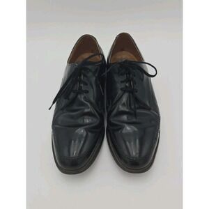 Florsheim Shoes Oxford Black Leather Lace Up Dress Mens Size 10.5 Made In USA